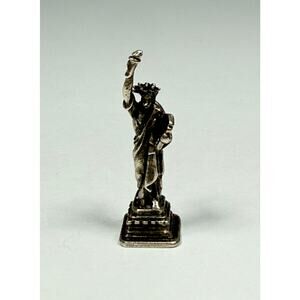 Vintage Beau Statue of Liberty New York 925 Sterling Charm 4.20grams (023)